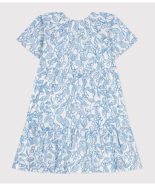 PETIT BATEAU(プチバトー)の「半袖ワンピース(ワンピース・キッズ・ホワイト×ブルー・6YEAR/8YEAR/10YEAR/12YEAR)」の6枚目の写真