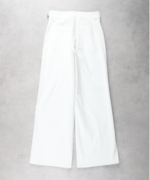 SOMETHING(サムシング)の「SOMETHING(サムシング)「SUMMER COOL」 涼しいワイドベーカーデニムパンツ(その他パンツ・レディース・ホワイト・L/XS/M/S)」の2枚目の写真