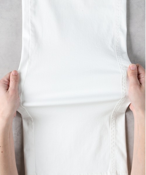 SOMETHING(サムシング)の「SOMETHING(サムシング)「SUMMER COOL」 涼しいワイドベーカーデニムパンツ(その他パンツ・レディース・ホワイト・L/XS/M/S)」の3枚目の写真