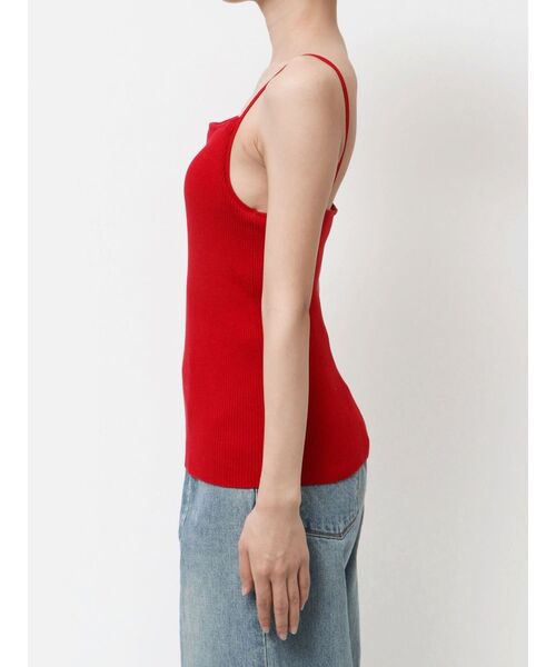 Ungrid（アングリッド）の「スクエアネックニットキャミ（キャミソール・レディース・チャコールグレー/オフホワイト/レッド・FREE）」の15枚目の写真