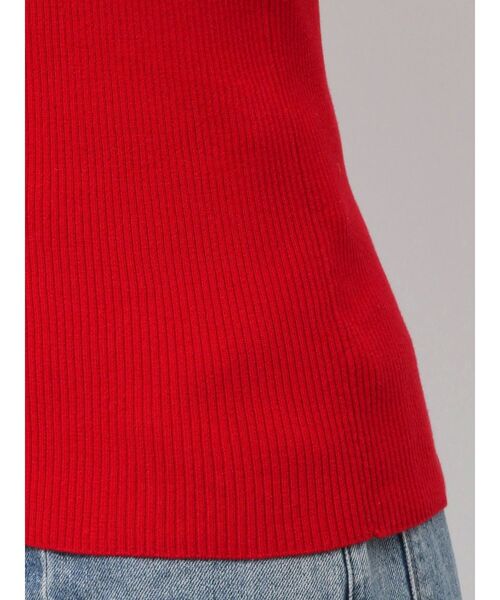 Ungrid（アングリッド）の「スクエアネックニットキャミ（キャミソール・レディース・チャコールグレー/オフホワイト/レッド・FREE）」の19枚目の写真