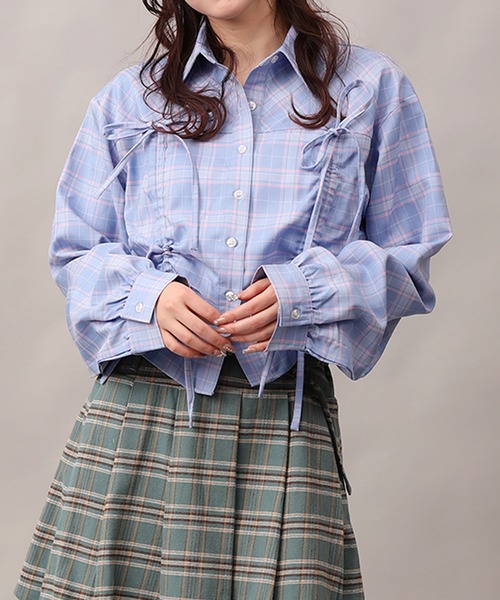 セール】【HOOK】for girls ダブルシャーリングシャツ（シャツ