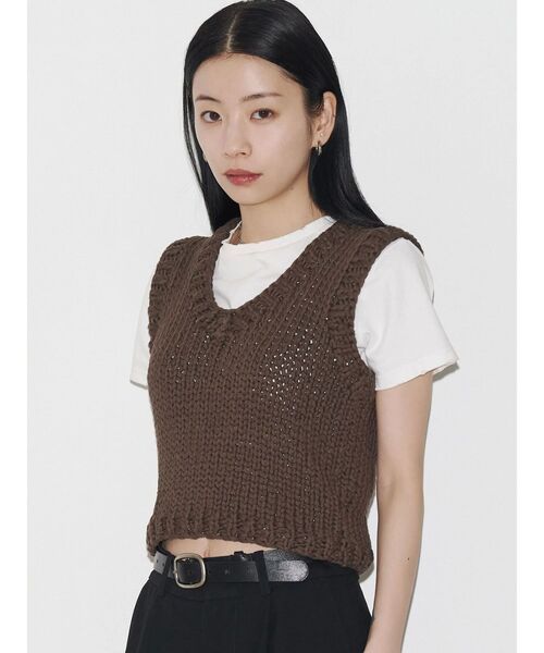 ニット セーター 「VEQUM」HAND COMPACT KNIT レディース セール】【VEQUM】HAND COMPACT KNIT（ニット/セーター）｜VEQUM