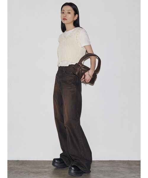 VEQUM(VEQUM)の「【VEQUM】HAND COMPACT KNIT(ニット/セーター・レディース・ブラック/ブラウン/アイボリー・FREE)」の13枚目の写真