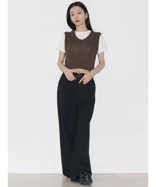 VEQUM(VEQUM)の「【VEQUM】HAND COMPACT KNIT(ニット/セーター・レディース・ブラック/ブラウン/アイボリー・FREE)」の22枚目の写真