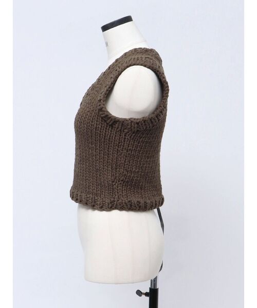 VEQUM（VEQUM）の「【VEQUM】HAND COMPACT KNIT（ニット/セーター・レディース・ブラック/ブラウン/アイボリー・FREE）」の7枚目の写真
