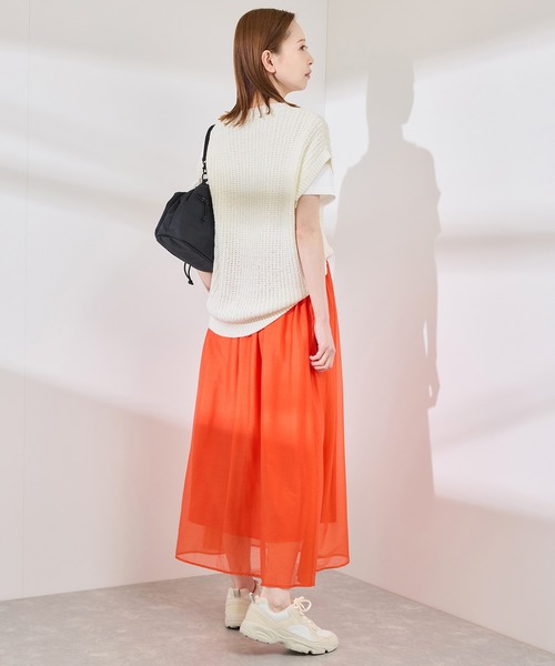 ROPE' PICNIC(ロペピクニック)の「ポップコーン編みニットベスト(ベスト・レディース・ホワイト/クリーム/ブルー系その他6・38)」の5枚目の写真