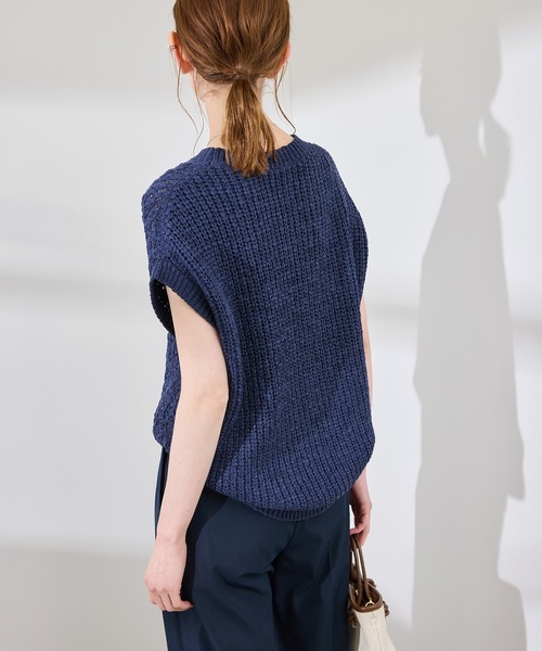 ROPE' PICNIC(ロペピクニック)の「ポップコーン編みニットベスト(ベスト・レディース・ホワイト/クリーム/ブルー系その他6・38)」の14枚目の写真