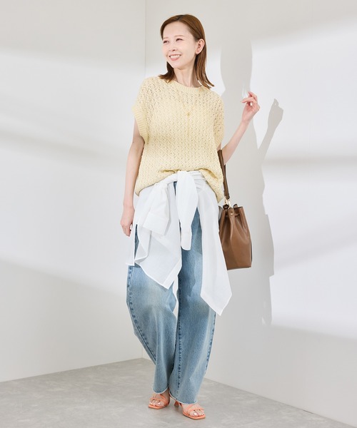 ROPE' PICNIC(ロペピクニック)の「ポップコーン編みニットベスト(ベスト・レディース・ホワイト/クリーム/ブルー系その他6・38)」の15枚目の写真