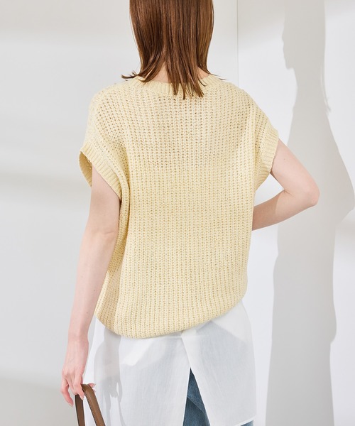 ROPE' PICNIC(ロペピクニック)の「ポップコーン編みニットベスト(ベスト・レディース・ホワイト/クリーム/ブルー系その他6・38)」の19枚目の写真