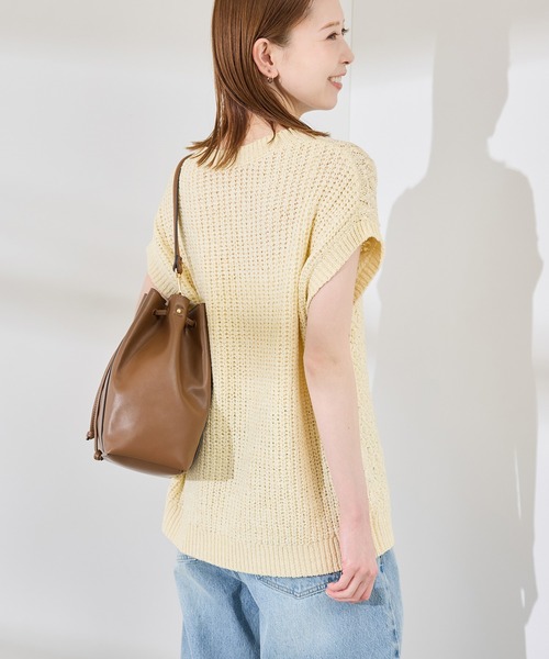 ROPE' PICNIC(ロペピクニック)の「ポップコーン編みニットベスト(ベスト・レディース・ホワイト/クリーム/ブルー系その他6・38)」の22枚目の写真