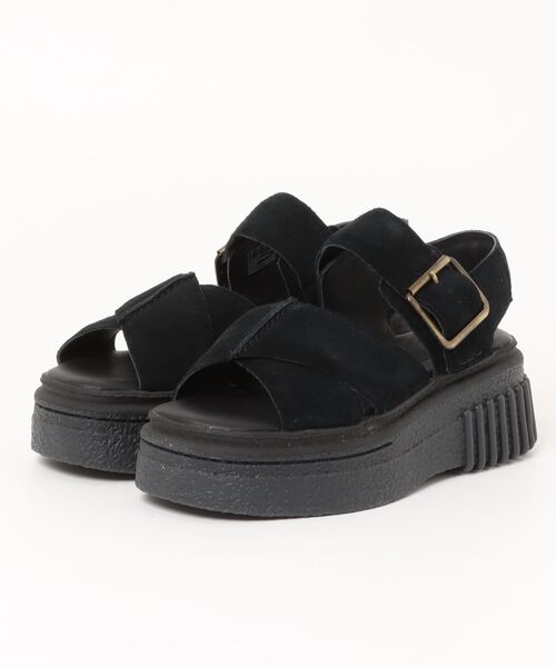 Clarks(クラークス)の「【Clarks】クラークス Evamar Wish(エヴァマー ウィッシュ)(サンダル・レディース・キナリ/ブラック・6/5/5.5/4.5/4)」の2枚目の写真