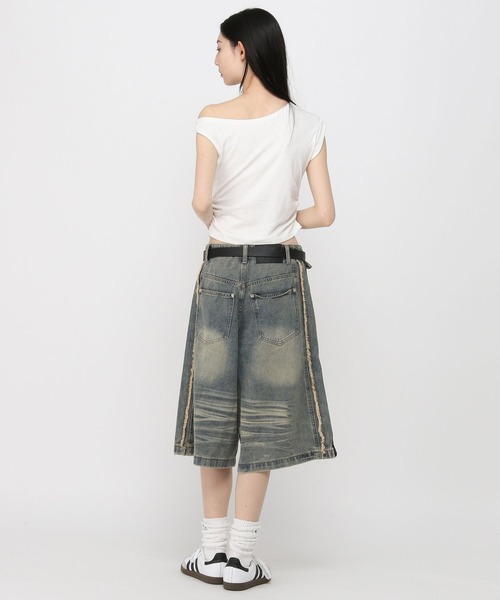 3.3 Field Trip （3.3フィールドトリップ）の「3.3 Field Trip／アシメワンショルT（Tシャツ/カットソー・レディース・ブラック/ホワイト/レッド・FREE）」の6枚目の写真