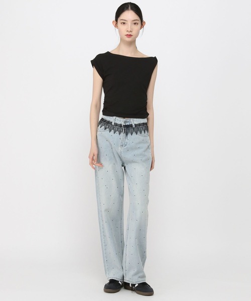 3.3 Field Trip （3.3フィールドトリップ）の「3.3 Field Trip／アシメワンショルT（Tシャツ/カットソー・レディース・ブラック/ホワイト/レッド・FREE）」の10枚目の写真