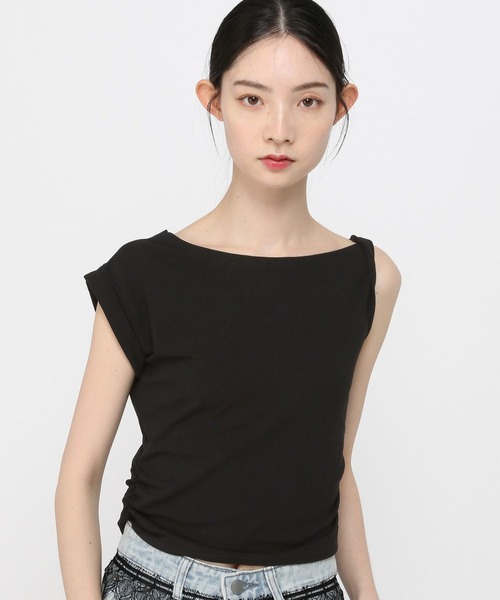 3.3 Field Trip （3.3フィールドトリップ）の「3.3 Field Trip／アシメワンショルT（Tシャツ/カットソー・レディース・ブラック/ホワイト/レッド・FREE）」の15枚目の写真