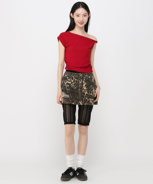 3.3 Field Trip （3.3フィールドトリップ）の「3.3 Field Trip／アシメワンショルT（Tシャツ/カットソー・レディース・ブラック/ホワイト/レッド・FREE）」の16枚目の写真