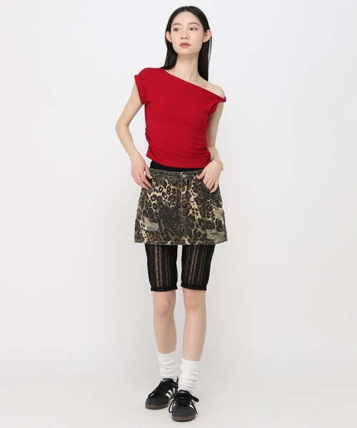 3.3 Field Trip （3.3フィールドトリップ）の「3.3 Field Trip／アシメワンショルT（Tシャツ/カットソー・レディース・ブラック/ホワイト/レッド・FREE）」の17枚目の写真