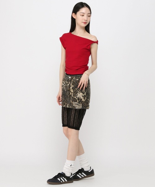 3.3 Field Trip （3.3フィールドトリップ）の「3.3 Field Trip／アシメワンショルT（Tシャツ/カットソー・レディース・ブラック/ホワイト/レッド・FREE）」の18枚目の写真