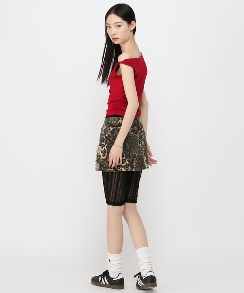 3.3 Field Trip （3.3フィールドトリップ）の「3.3 Field Trip／アシメワンショルT（Tシャツ/カットソー・レディース・ブラック/ホワイト/レッド・FREE）」の19枚目の写真