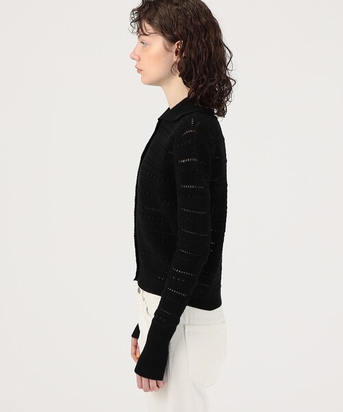 TOMORROWLAND （トゥモローランド）の「OLISTIC The Label CROCHET CARDIGAN（カーディガン/ボレロ・レディース・ブラック・S）」の4枚目の写真