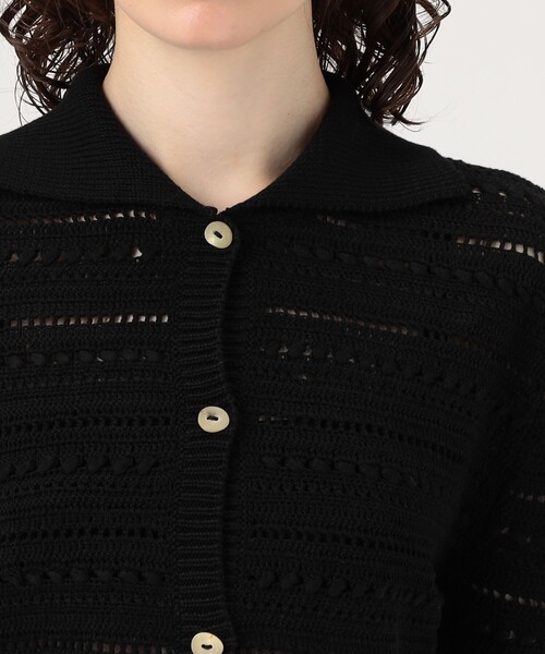 TOMORROWLAND （トゥモローランド）の「OLISTIC The Label CROCHET CARDIGAN（カーディガン/ボレロ・レディース・ブラック・S）」の6枚目の写真