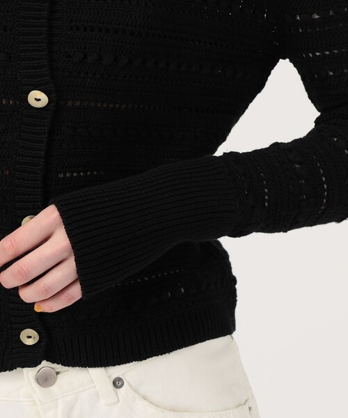 TOMORROWLAND （トゥモローランド）の「OLISTIC The Label CROCHET CARDIGAN（カーディガン/ボレロ・レディース・ブラック・S）」の8枚目の写真