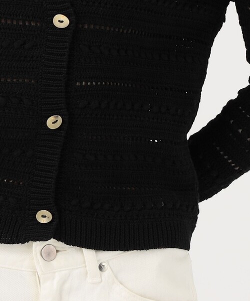 TOMORROWLAND （トゥモローランド）の「OLISTIC The Label CROCHET CARDIGAN（カーディガン/ボレロ・レディース・ブラック・S）」の9枚目の写真