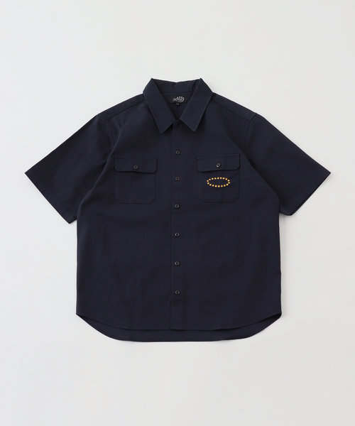 AFB（エーエフビー）の「AFB / エーエフビー SS WORK SHIRTS（シャツ/ブラウス・メンズ・ベージュ/ネイビー・MEDIUM/LARGE）」の2枚目の写真