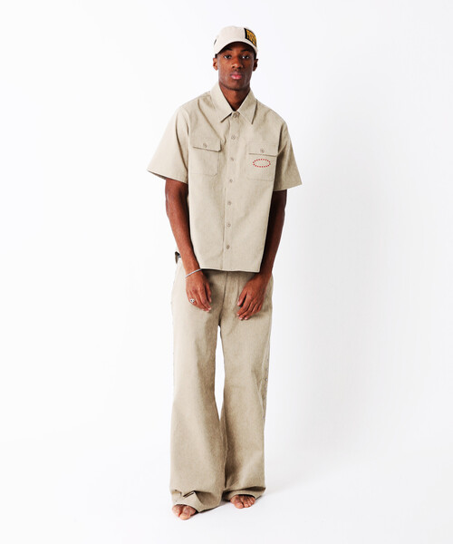 AFB（エーエフビー）の「AFB / エーエフビー SS WORK SHIRTS（シャツ/ブラウス・メンズ・ベージュ/ネイビー・MEDIUM/LARGE）」の3枚目の写真