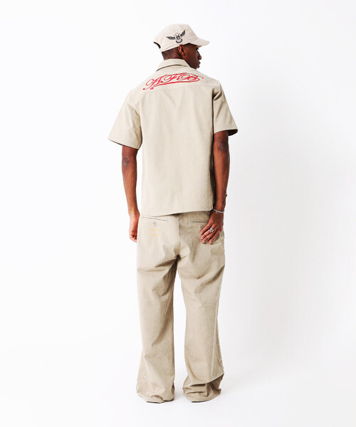 AFB（エーエフビー）の「AFB / エーエフビー SS WORK SHIRTS（シャツ/ブラウス・メンズ・ベージュ/ネイビー・MEDIUM/LARGE）」の4枚目の写真