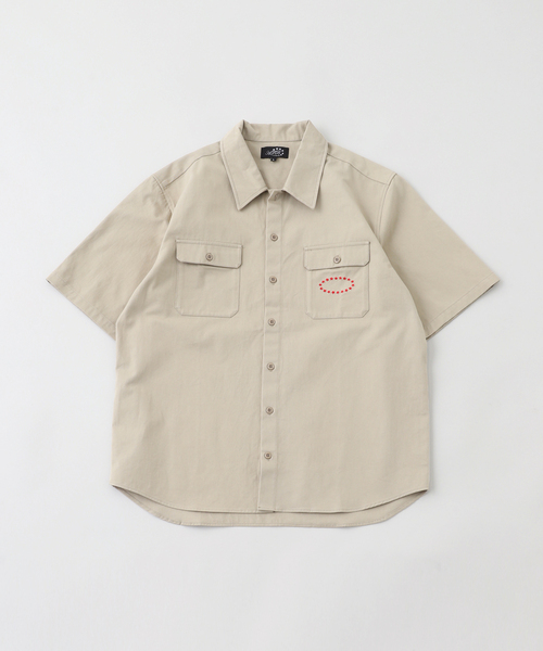 AFB（エーエフビー）の「AFB / エーエフビー SS WORK SHIRTS（シャツ/ブラウス・メンズ・ベージュ/ネイビー・MEDIUM/LARGE）」の5枚目の写真