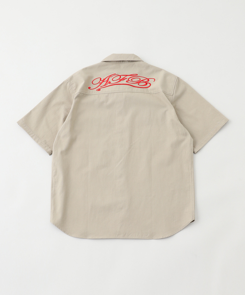 AFB（エーエフビー）の「AFB / エーエフビー SS WORK SHIRTS（シャツ/ブラウス・メンズ・ベージュ/ネイビー・MEDIUM/LARGE）」の6枚目の写真