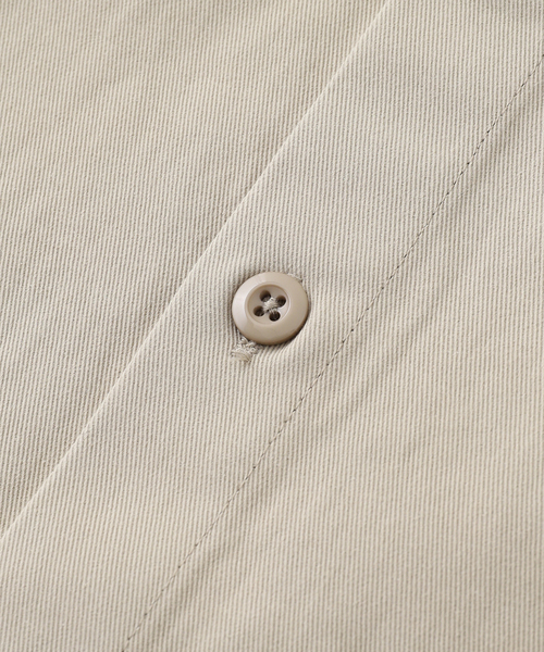 AFB（エーエフビー）の「AFB / エーエフビー SS WORK SHIRTS（シャツ/ブラウス・メンズ・ベージュ/ネイビー・MEDIUM/LARGE）」の8枚目の写真