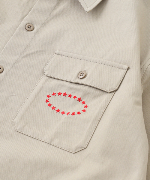 AFB（エーエフビー）の「AFB / エーエフビー SS WORK SHIRTS（シャツ/ブラウス・メンズ・ベージュ/ネイビー・MEDIUM/LARGE）」の9枚目の写真