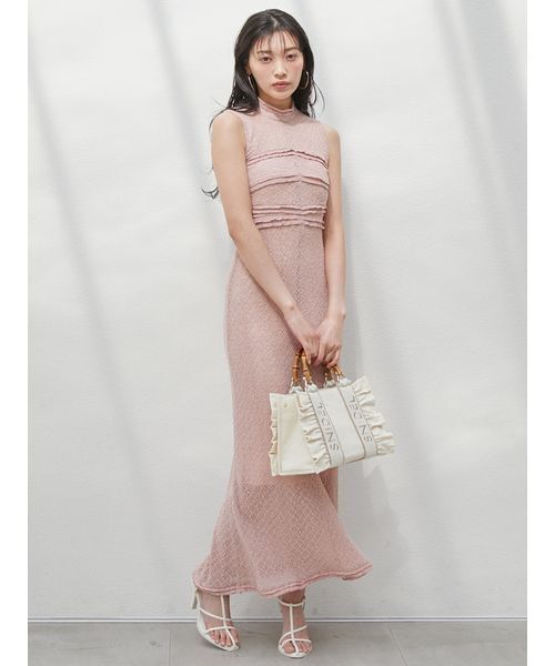 SNIDEL フリルロゴバンブーバッグ SNIDEL｜フリルロゴバンブーバッグ | Rakuten Fashion(楽天