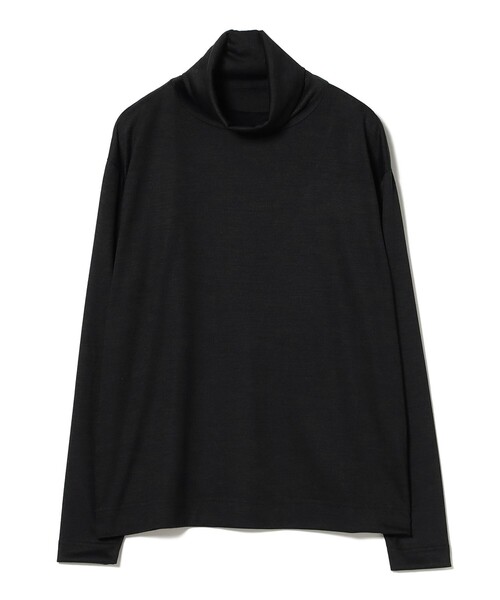 SLOANE(スローン)の「【別注】SLOANE / ウール タートルネック ロングスリーブ(Tシャツ/カットソー・レディース・ブラック/オフホワイト/ネイビー・1/2)」の4枚目の写真