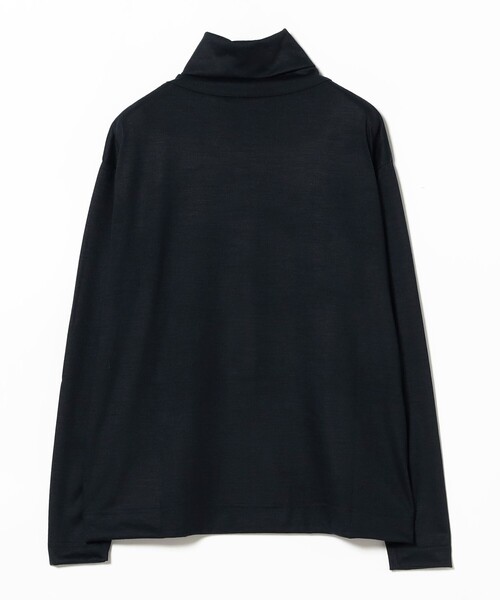 SLOANE(スローン)の「【別注】SLOANE / ウール タートルネック ロングスリーブ(Tシャツ/カットソー・レディース・ブラック/オフホワイト/ネイビー・1/2)」の8枚目の写真