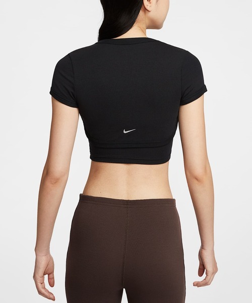 セール】NIKE WMNS NSW CHLL KNIT MRIB 2N1 S/S TOP HJ1300-010