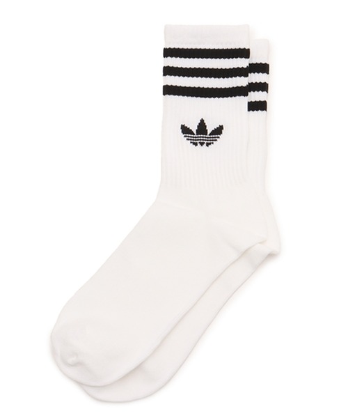 adidas(アディダス)の「adidas 3S CREW S 3P / アディダス 3 ストライプ クルー ソックス 3P(ソックス/靴下・メンズ・ホワイト・S/M/L)」の3枚目の写真