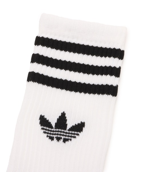 adidas(アディダス)の「adidas 3S CREW S 3P / アディダス 3 ストライプ クルー ソックス 3P(ソックス/靴下・メンズ・ホワイト・S/M/L)」の4枚目の写真