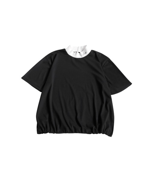 antiqua(アンティカ)の「異素材ハイネックカットソートップス(Tシャツ/カットソー・レディース・ホワイト/ブラック・ML/LXL/SM)」の17枚目の写真