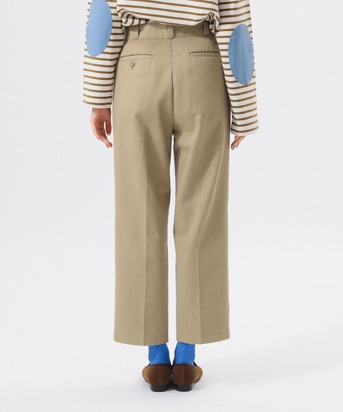 Dickies（ディッキーズ）の「【1/15再値下げ】【別注】Dickies / 2プリーツ パンツ（その他パンツ・レディース・ベージュ/ネイビー・SMALL/MEDIUM）」の4枚目の写真