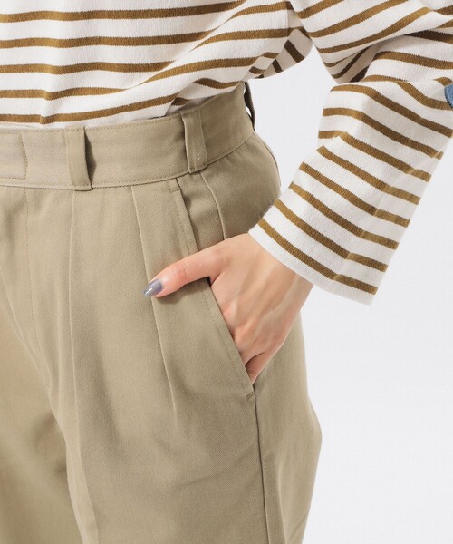 Dickies（ディッキーズ）の「【1/15再値下げ】【別注】Dickies / 2プリーツ パンツ（その他パンツ・レディース・ベージュ/ネイビー・SMALL/MEDIUM）」の7枚目の写真