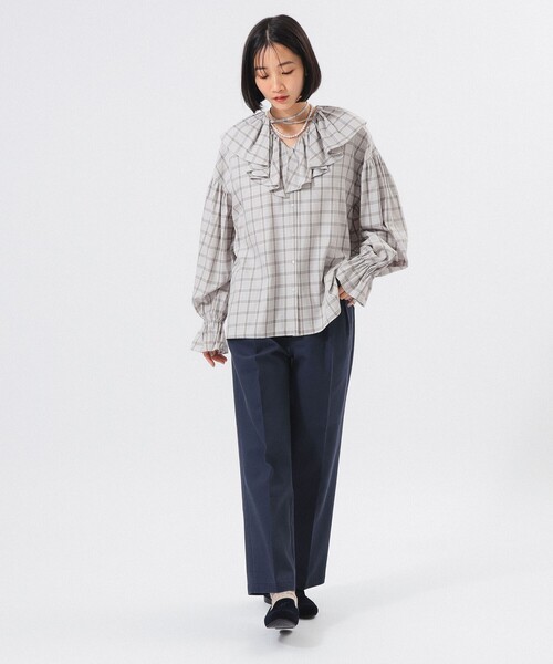 Dickies（ディッキーズ）の「【1/15再値下げ】【別注】Dickies / 2プリーツ パンツ（その他パンツ・レディース・ベージュ/ネイビー・SMALL/MEDIUM）」の10枚目の写真