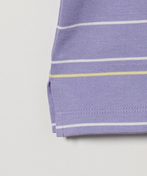 wonderland(ワンダーランド)の「<wonderland>ストライプ Tシャツ(Tシャツ/カットソー・メンズ・ライラック/ブラック・L/M)」の6枚目の写真