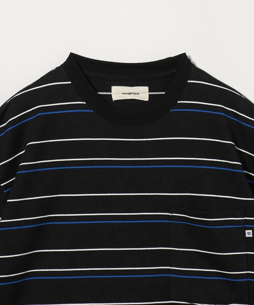 wonderland(ワンダーランド)の「<wonderland>ストライプ Tシャツ(Tシャツ/カットソー・メンズ・ライラック/ブラック・L/M)」の10枚目の写真