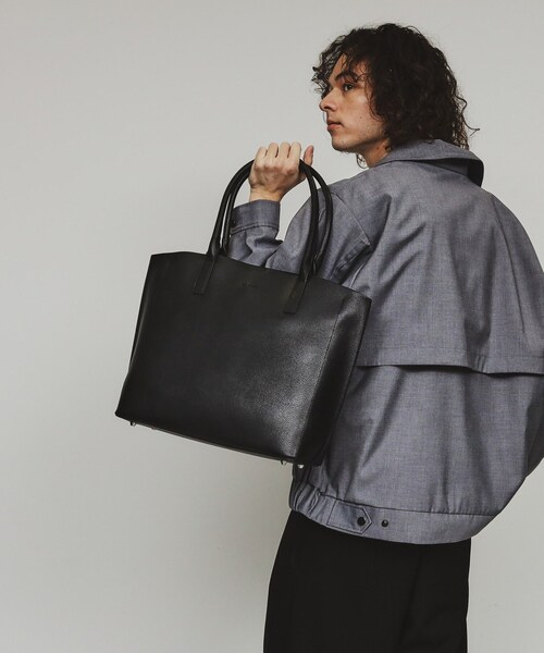 tk.TAKEO KIKUCHI（ティーケータケオキクチ）の「シングルトートバッグ【ON／OFF兼用】（トートバッグ・メンズ・ブラック/ブラウン系その他/ブラック系/ネイビー・00）」の20枚目の写真