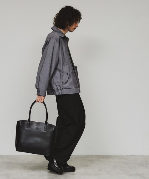 tk.TAKEO KIKUCHI（ティーケータケオキクチ）の「シングルトートバッグ【ON／OFF兼用】（トートバッグ・メンズ・ブラック/ブラウン系その他/ブラック系/ネイビー・00）」の21枚目の写真