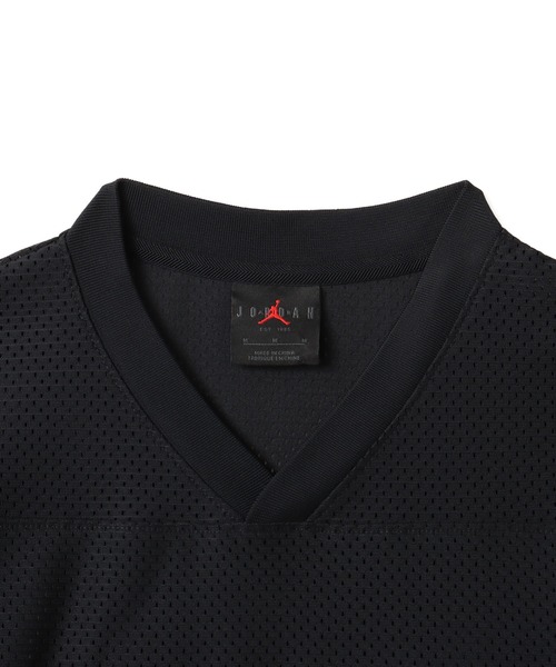 JORDAN BRAND(ジョーダンブランド)の「JORDAN BRAND AS W J BRK SS MESH JRSY TOP / ジョーダン ブランド ウィメンズ ジョーダン メッシュ ジャージー トップ / NIKE【SP】(ジャージ・レディース・ブラック/オレンジ・L/M/S)」の5枚目の写真