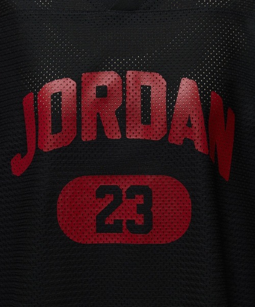 JORDAN BRAND(ジョーダンブランド)の「JORDAN BRAND AS W J BRK SS MESH JRSY TOP / ジョーダン ブランド ウィメンズ ジョーダン メッシュ ジャージー トップ / NIKE【SP】(ジャージ・レディース・ブラック/オレンジ・L/M/S)」の6枚目の写真